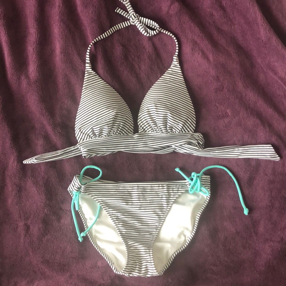 Victoria’s Secret striped halter bikini